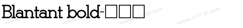 Blantant bold字体转换